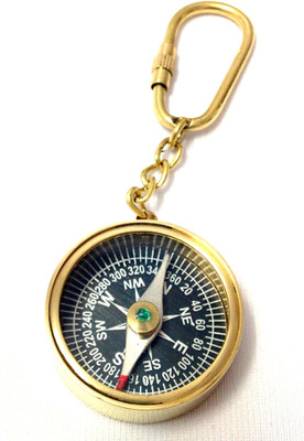 Artshai Magnetic Keychain Compass(Gold)