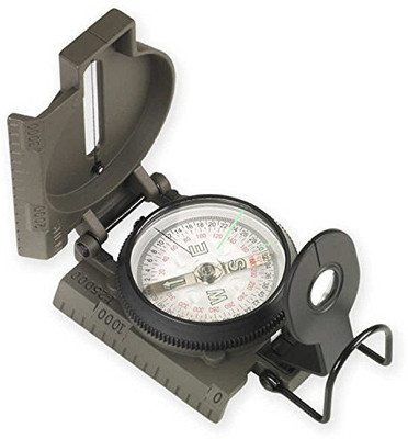 

NduR Lensatic Compass with Metal Case Compass(Brown)