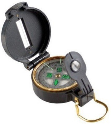 MK Mini Military Camping Marching Lensatic Magnifier Compass(Black)