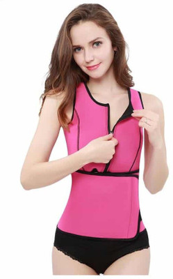 

Comfort Layer ™ Slimming Neoprene Hot Sweat Shirt Body Shapers for Weight Loss Women Compression(Pink Sleeveless