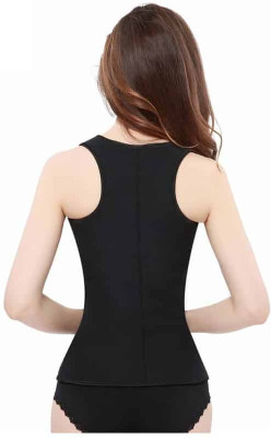 

Comfort Layer ™ Waisted Fitness Sweat Women Compression(Black Sleeveless