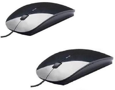 

FKU Set of 2 RP-007 High Definition Ultra Slim 1000 DPI Wired Optical Mouse Combo Set