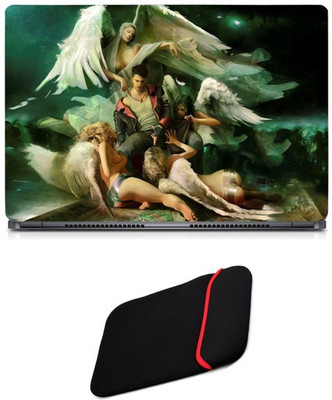 

Skin Yard DMC Devil May Cry Game Laptop Skin/Decal with Reversible Laptop Sleeve - 14.1 Inch Combo Set
