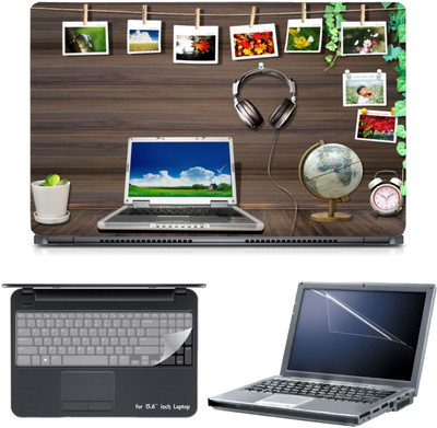 

Skin Yard 3in1 Combo- Beautiful Laptop Table Laptop Skin with Screen Protector & Keyguard -15.6 Inch Combo Set