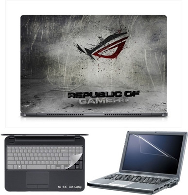 

Skin Yard Sparkle Eclipse Republic Of Gamers Laptop Skin with Screen Protector & Keyboard Skin -15.6 Inch Combo Set