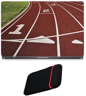 

Skin Yard Race Track Laptop Skin/Decal with Reversible Laptop Sleeve - 15.6 Inch Combo Set