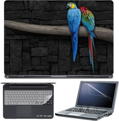 

Skin Yard Blue & Yellow Scarlet Macaw Laptop Skin with Screen Protector & Keyboard Skin -15.6 Inch Combo Set