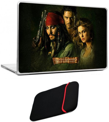 

Skin Yard Pirates of Carribean Laptop Skin/Decal with Reversible Laptop Sleeve - 14.1 Inch Combo Set