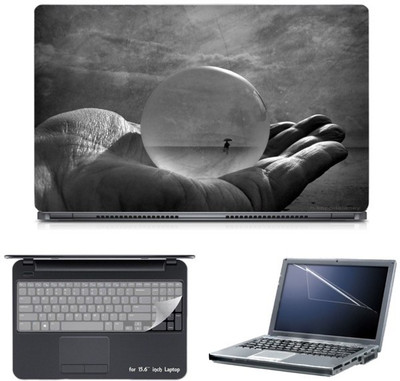 

Skin Yard Divine Protection Bubble in Hand Laptop Skin with Screen Protector & Keyboard Skin -15.6 Inch Combo Set