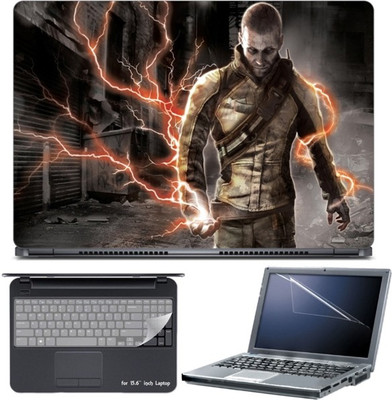 

Skin Yard Infamous Cole Mac Grath Laptop Skin with Screen Protector & Keyboard Skin -15.6 Inch Combo Set