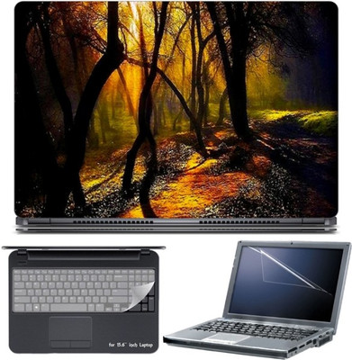 

Skin Yard Autumn Peace of Woods Laptop Skin with Screen Protector & Keyboard Skin -15.6 Inch Combo Set