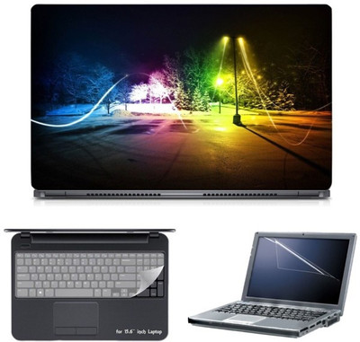 

Skin Yard Rhythm of Life Abstract Laptop Skin with Screen Protector & Keyboard Skin -15.6 Inch Combo Set