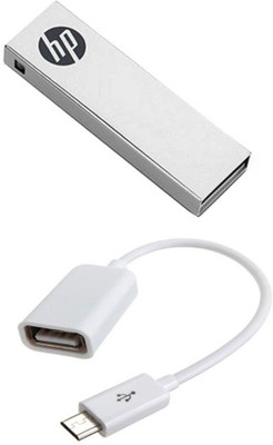 

HP V- 210 W 8 GB Pendrive with Otg Cable Combo Set
