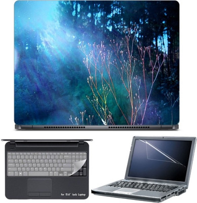 

Skin Yard Blue Summer Morning Laptop Skin with Screen Protector & Keyboard Skin -15.6 Inch Combo Set