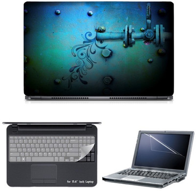 

Skin Yard Dark Phone Physics Sparkle Laptop Skin with Screen Protector & Keyguard -15.6 Inch Combo Set