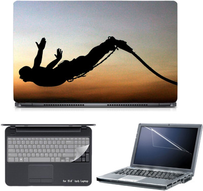 

Skin Yard 3in1 Combo- Bunji Jumping Laptop Skin with Screen Protector & Keyguard -15.6 Inch Combo Set
