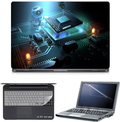 

Skin Yard Intel Chipset Sky Scrapper Laptop Skin with Screen Protector & Keyboard Skin -15.6 Inch Combo Set