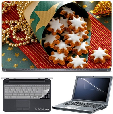 

Skin Yard Christmas Cookies Laptop Skin with Screen Protector & Keyboard Skin -15.6 Inch Combo Set