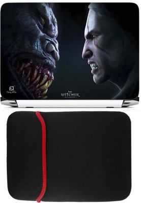 

FineArts The Witcher Laptop Skin with Reversible Laptop Sleeve Combo Set