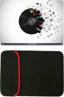 

Skin Yard Cool Dvd Abstract Laptop Skin/Decal with Reversible Laptop Sleeve - 14.1 Inch Combo Set