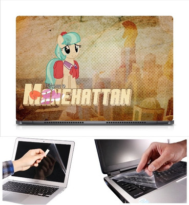 

Skin Yard Coco Pammel- Manehatten Laptop Skin Decal with Keyguard & Screen Protector -15.6 Inch Combo Set