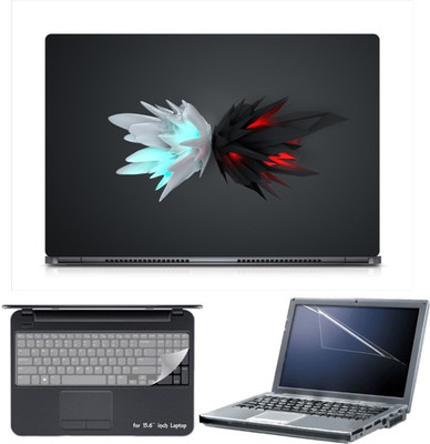 

Skin Yard Sparkle Black and White Crystals Laptop Skin with Screen Protector & Keyboard Skin -15.6 Inch Combo Set