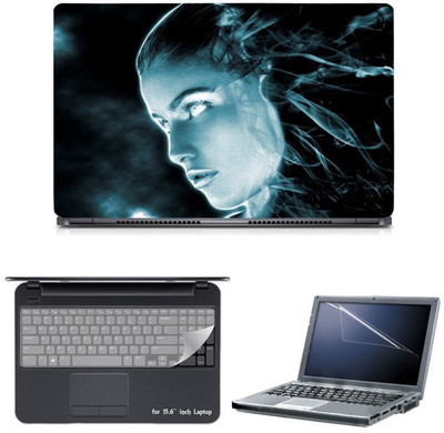 

Skin Yard 3D Girl Ghost Face Laptop Skin with Screen Protector & Keyguard -15.6 Inch Combo Set