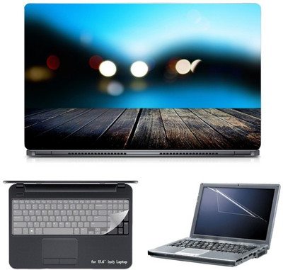 

Skin Yard Blurred Light At Beach Laptop Skin with Screen Protector & Keyboard Skin -15.6 Inch Combo Set