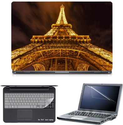 

Skin Yard Blushinf Effile Tower Laptop Skin with Screen Protector & Keyboard Skin -15.6 Inch Combo Set
