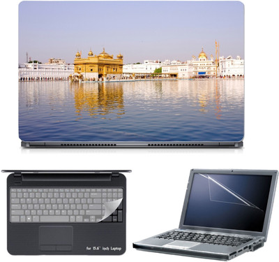 

Skin Yard 3in1 Combo- Golden Temple Full View Laptop Skin with Screen Protector & Keyguard -15.6 Inch Combo Set