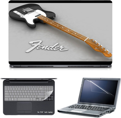 

Skin Yard 3in1 Combo- Fender Guitar Laptop Skin with Screen Protector & Keyguard -15.6 Inch Combo Set