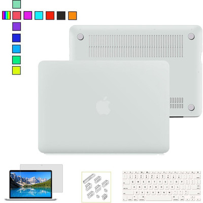 

LUKE MacBook Pro 13.3" Case. Laptop Frosted Matte Rubberized Hard Cover Case Skin+Silicon Keyboard Cover+Clear LCD Screen Protector+Anti-dust Plug+ Touchpad Protector Free For Apple MacBook Pro 13.3 inch with CD/DVD Drive Model:A1278 Combo Set