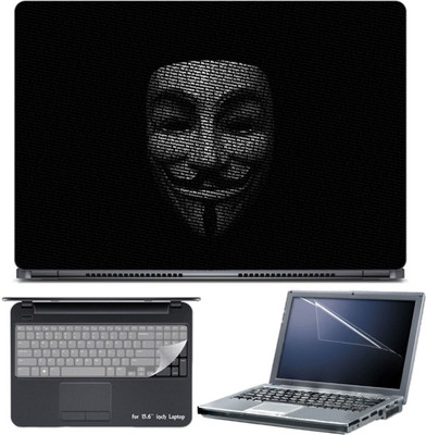 

Skin Yard Building a Better Anonymous Laptop Skin with Screen Protector & Keyboard Skin -15.6 Inch Combo Set