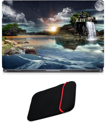 

Skin Yard Amazing Fantasy Nature Laptop Skin/Decal with Reversible Laptop Sleeve - 14.1 Inch Combo Set