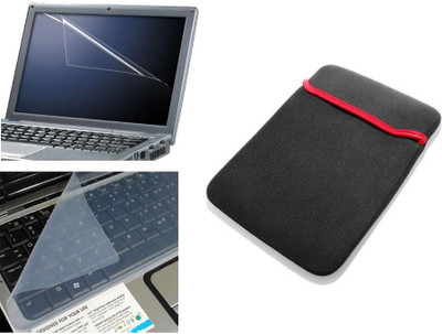 Namo Art Combo Of Screen Guard, Key Guard, Sleeve 15.6 Inch Combo Set