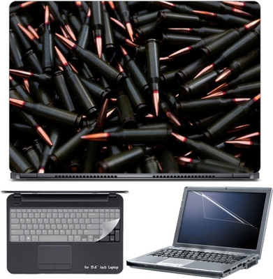 

Skin Yard Ammunition Weapons Laptop Skin with Screen Protector & Keyboard Skin -15.6 Inch Combo Set