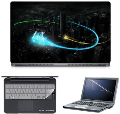 

Skin Yard City Light Show Laptop Skin with Screen Protector & Keyboard Skin -15.6 Inch Combo Set