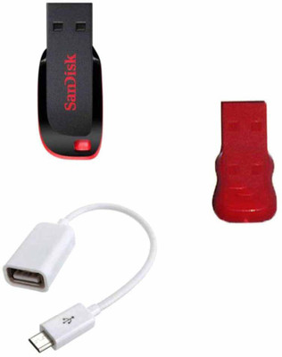 

SanDisk 32 GB Pendrive with OTG cable and Card reader Combo Set