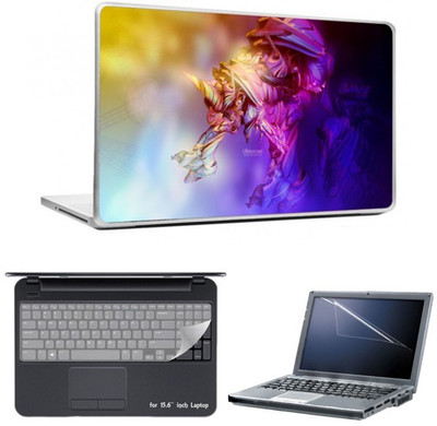

Skin Yard Ultra Violet Unicom Laptop Skins with Laptop Screen Guard & Laptop Keyguard -15.6 Inch Combo Set