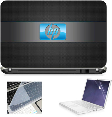

Geek Hp Blue in Grey Strip 3in1 Laptop Skins with Laptop Screen Guard and Key Protector HQ1082 15.6 Inch Combo Set