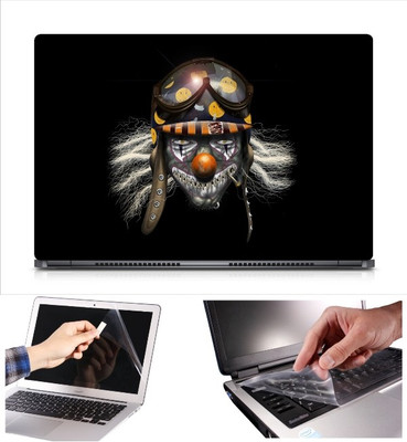

Skin Yard Scary Clown Laptop Skin Decal with Keyguard & Screen Protector -15.6 Inch Combo Set