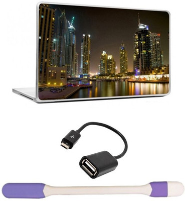 

Skin Yard AR 15 Assault Rifle Laptop Skin with USB LED Light & OTG Cable - 15.6 Inch Combo Set