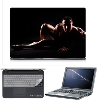

Skin Yard Sparkle Body Builder Laptop Skin with Screen Protector & Keyboard Skin -15.6 Inch Combo Set