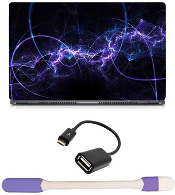 

Skin Yard Abstract KnowLED Lightge Definition Laptop Skin with USB LED Light & OTG Cable - 15.6 Inch Combo Set