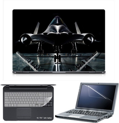 

Skin Yard Sparkle Lockheed SR-71 Blackbird Laptop Skin with Screen Protector & Keyboard Skin -15.6 Inch Combo Set