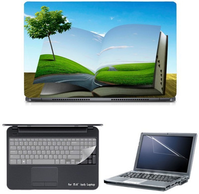 

Skin Yard Nature Plant Book Laptop Skin with Screen Protector & Keyguard -15.6 Inch Combo Set
