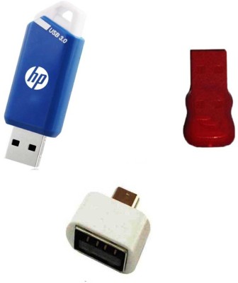 

HP 32 GB USB 3.0 Pendrive with OTG Adapter and Card Reader Combo Set