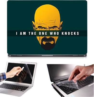 

Skin Yard 3in1 Combo- Who Knocks Laptop Skin with Screen Protector & Keyguard -15.6 Inch Combo Set