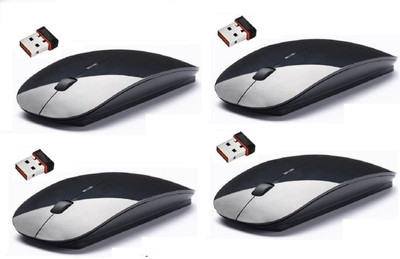 FKU Set Of 4 2.4Ghz Ultra Slim Wireless Optical Mouse Combo Set
