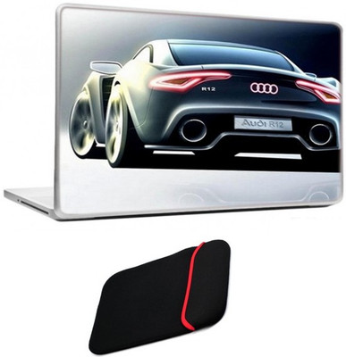 

Skin Yard Audi R12 Laptop Skin/Decal with Reversible Laptop Sleeve - 15.6 Inch Combo Set